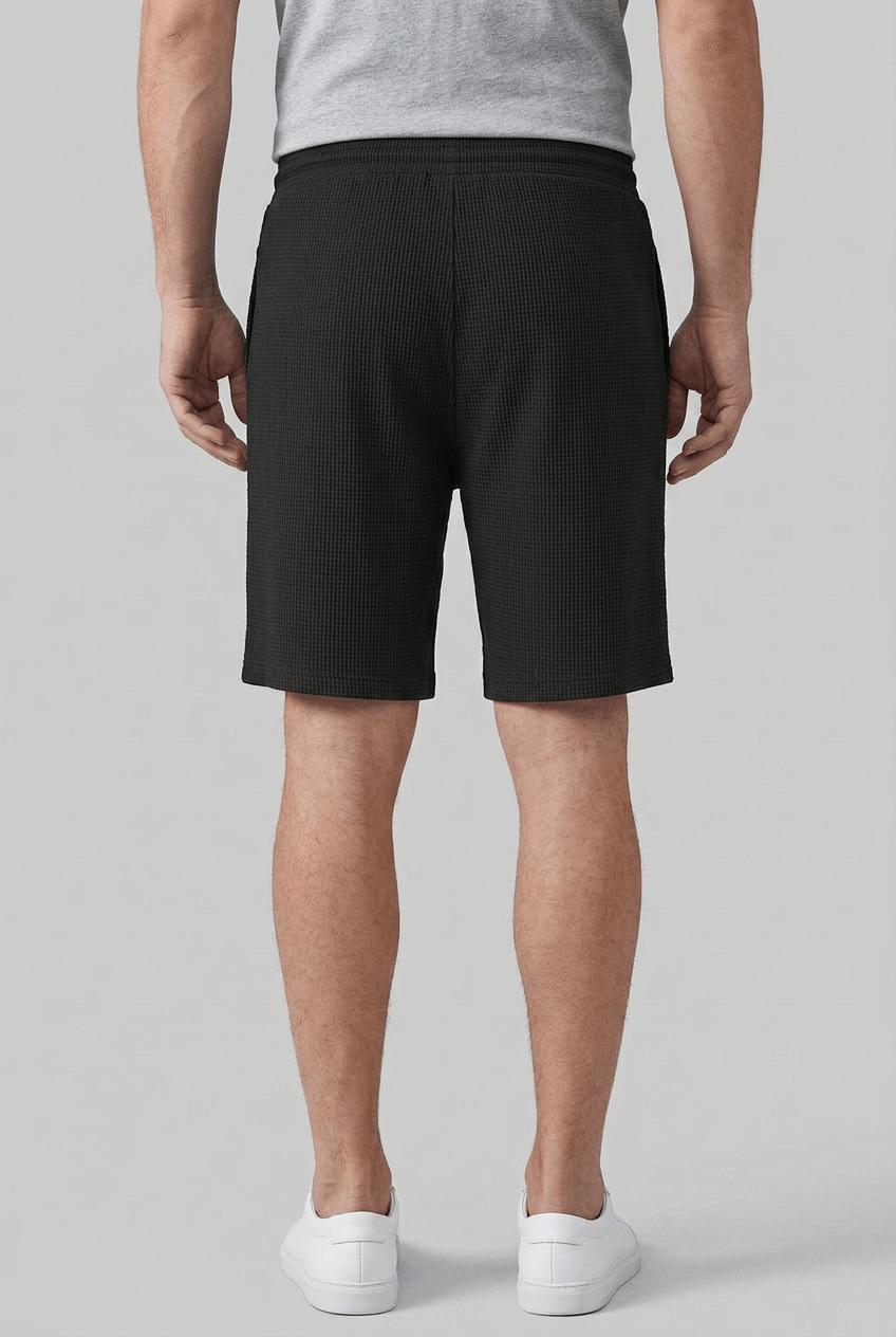 Men's Shorts | Waffle Texture & Elasticated Drawstring Waist