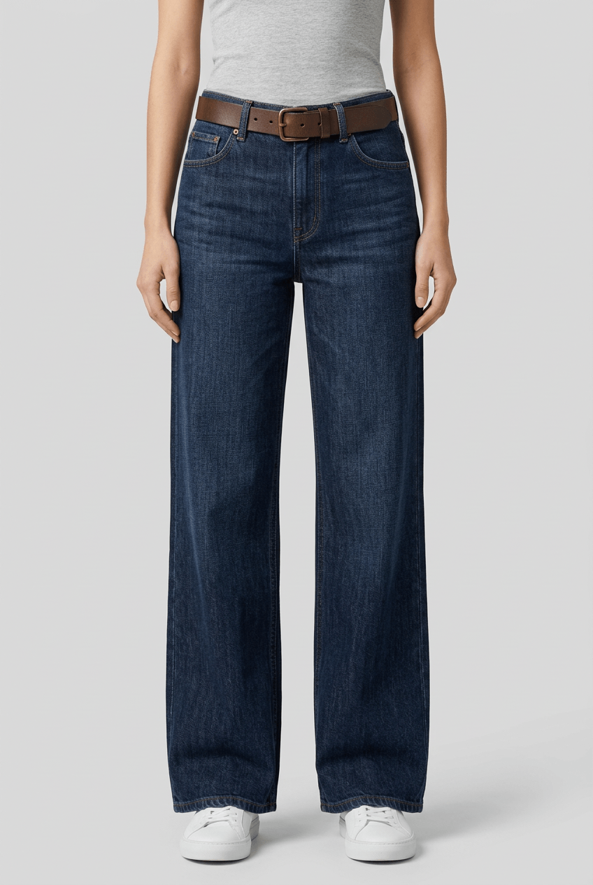 Women's Wide Leg Jeans | Vintage Used Wash