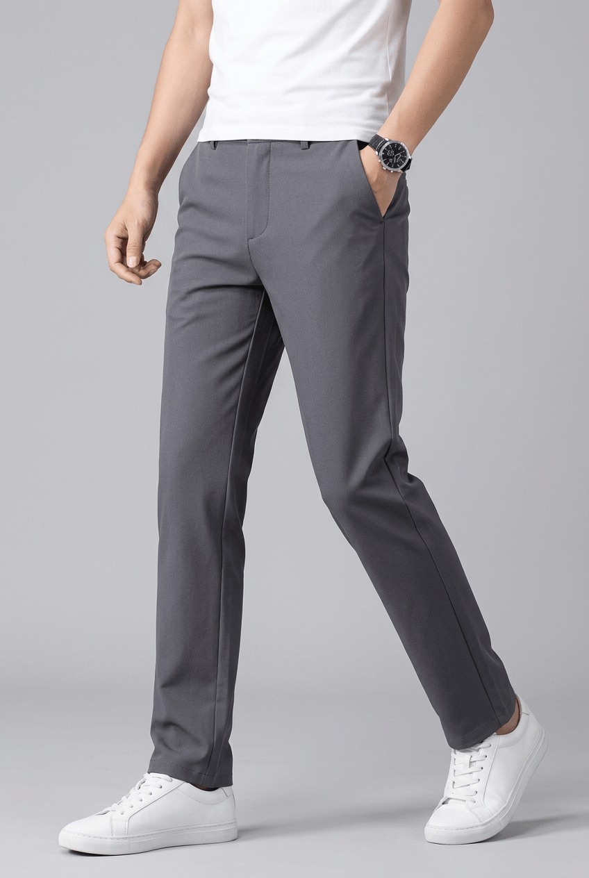 Men's Slim Fit Tailored Trousers | Straight Leg