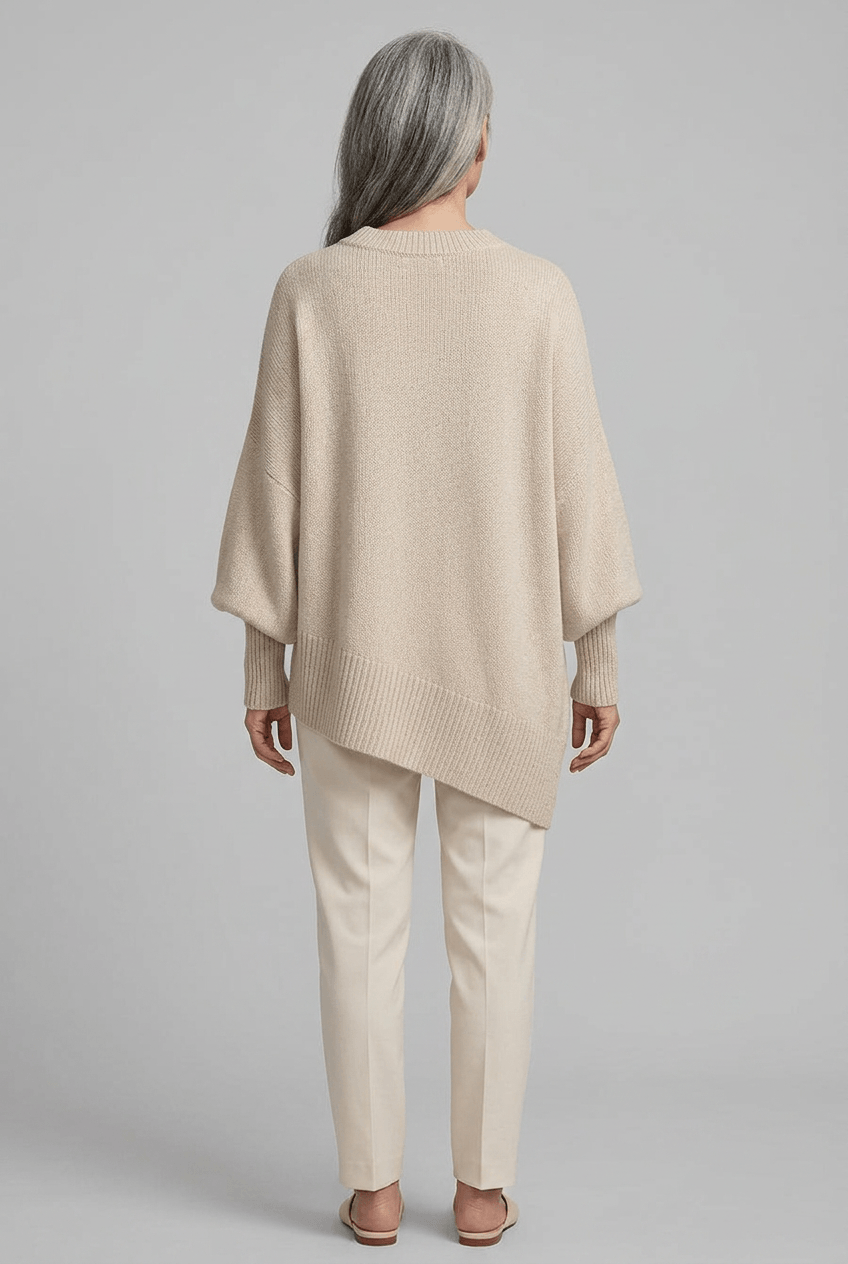 Women's Oversized Drape Fit Jumper | Batwing Sleeves