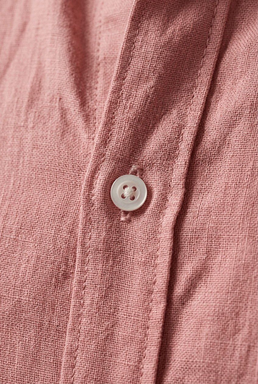 Men's Slim Fit Button-Up Shirt | Long Sleeves & Curved Hem