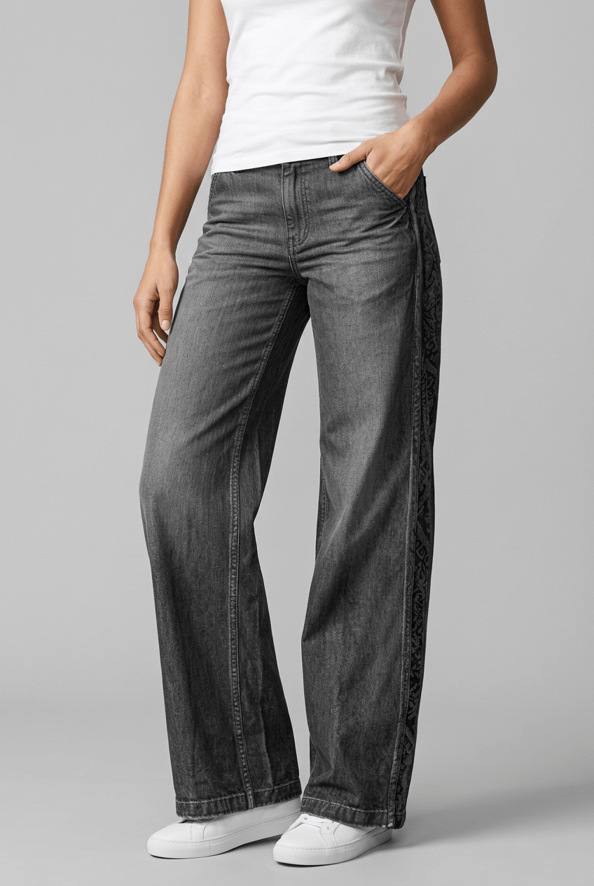 Women's Wide Leg Jeans | Vintage Used Wash