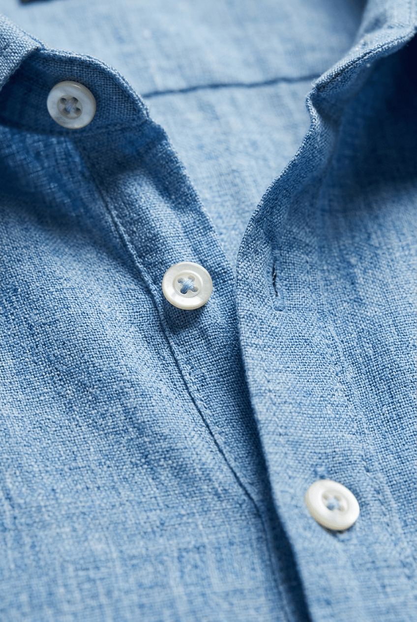 Men's Shirt | Spread Collar, Half Placket & Relaxed Fit