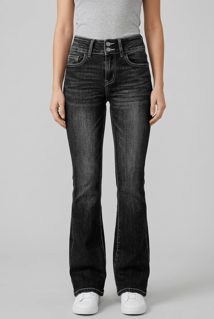 Women's Flared Jeans | Bootcut & Double Button Waist