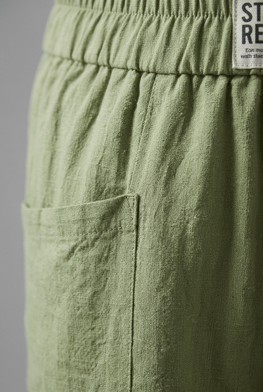 Women's Trousers | Elasticated Waist & Large Patch Pockets
