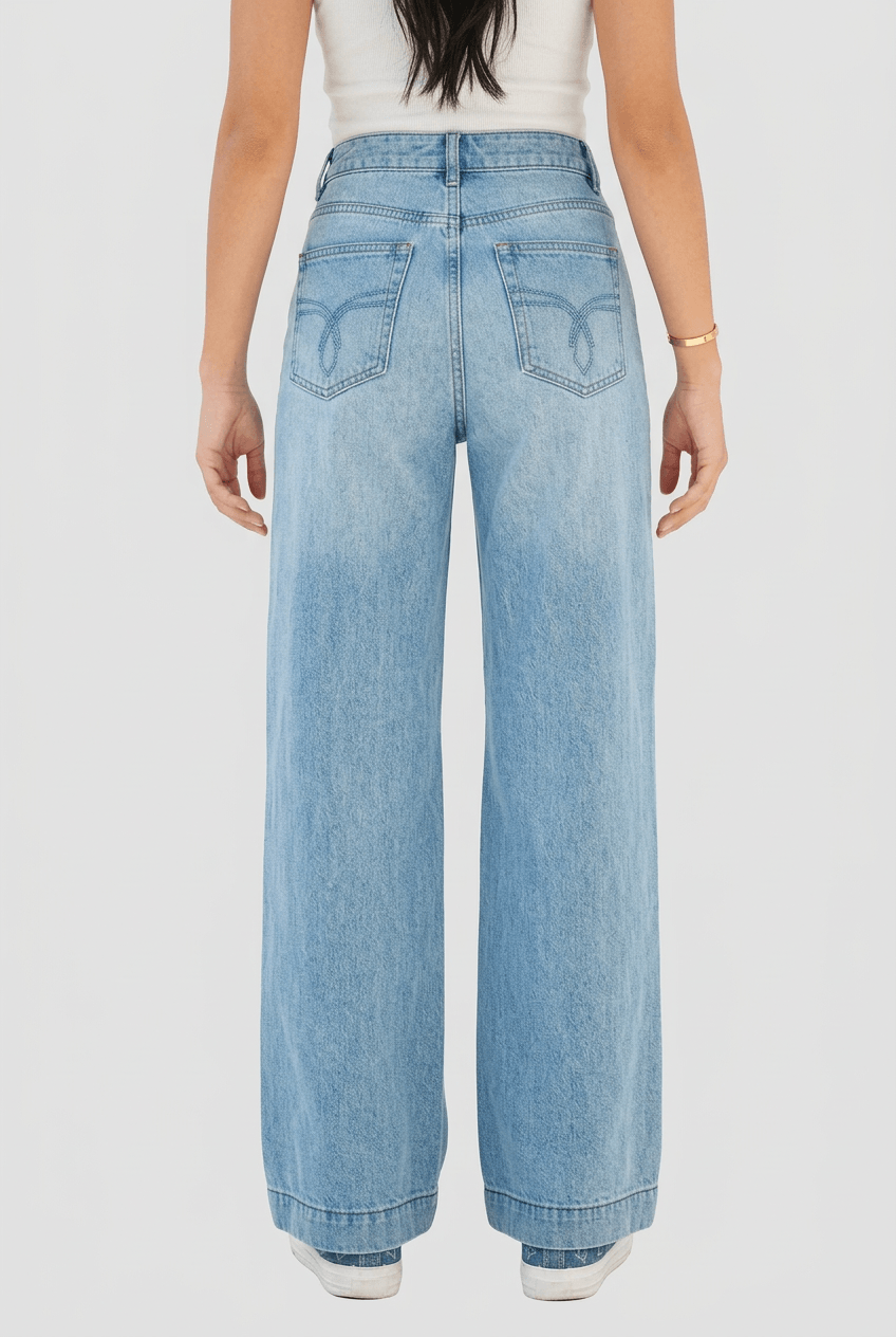 Women's High Waist Baggy Jeans | Wide Leg