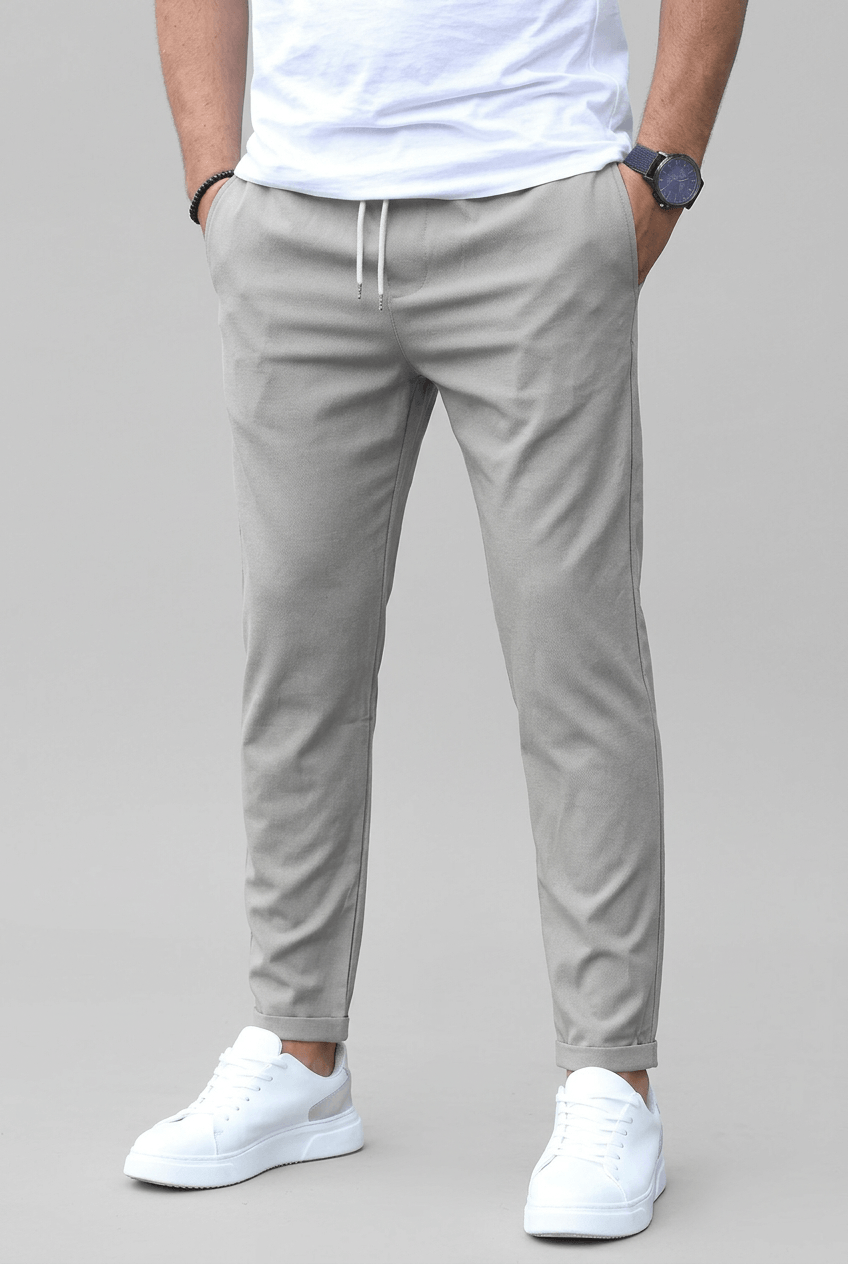 Men's Slim Fit Joggers | Drawcord Waist & Turn-Ups