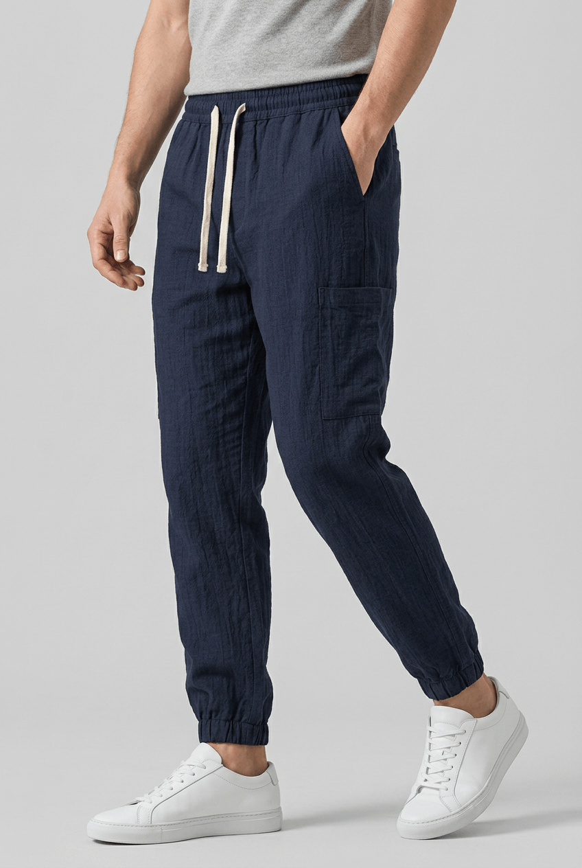 Men's Trousers | Drawstring Waistband & Elastic Cuffs
