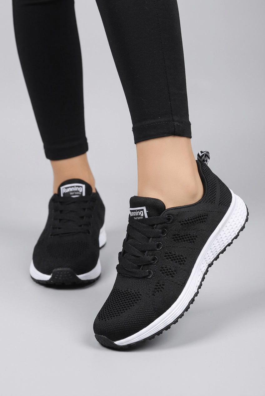Women's Trainers | Lace Up Low Heel Round Toe