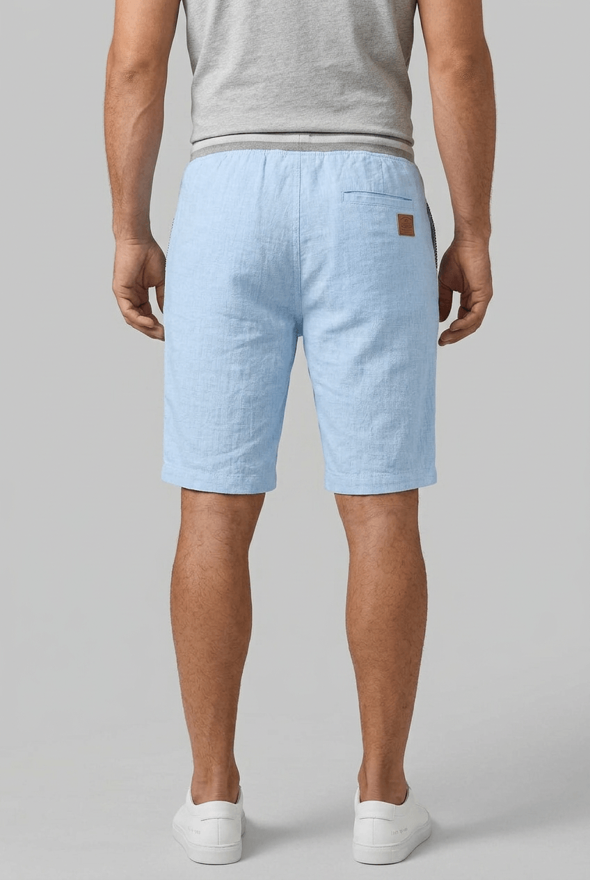 Men's Shorts | Ribbed Contrast Waistband & Side Pockets