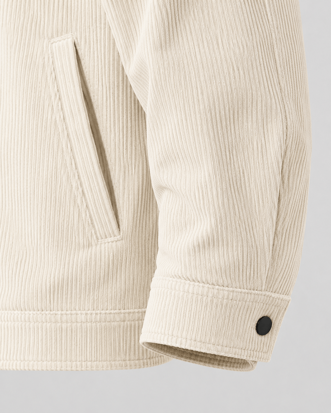 Versatile Mens Overshirt with Snap Button Front and Chest Flap Pockets
