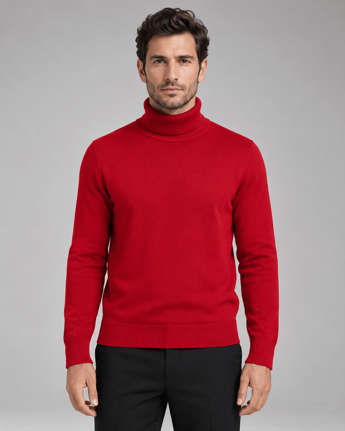 Men's Turtleneck Jumper | Ribbed Roll Neck Meta title
