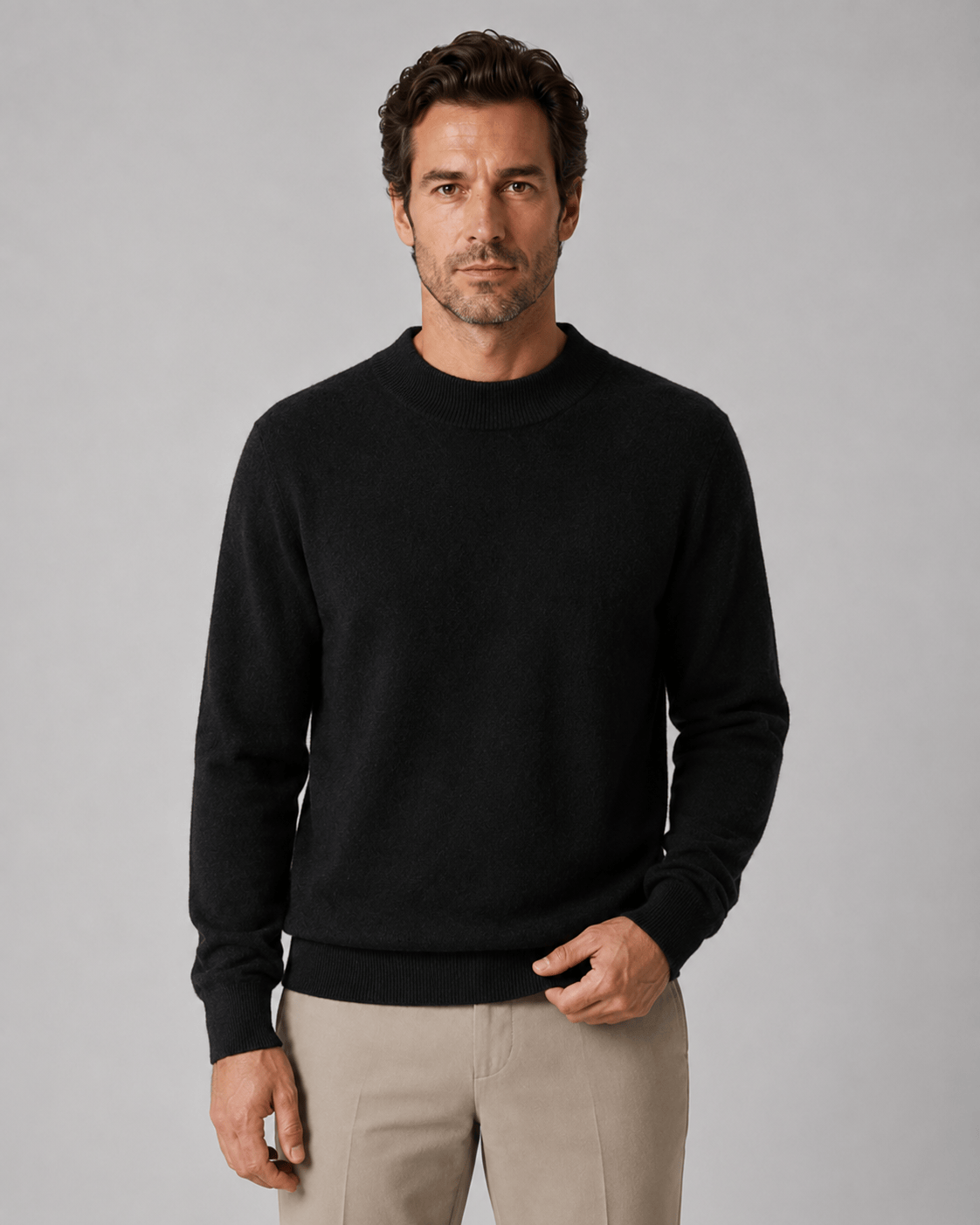 Mens Shirts and Long Sleeve Pull-On Jumper for Comfortable Everyday Layering