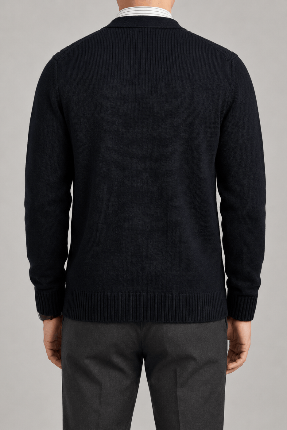 Men's Cable Knit Cardigan | V-Neck & Button Front