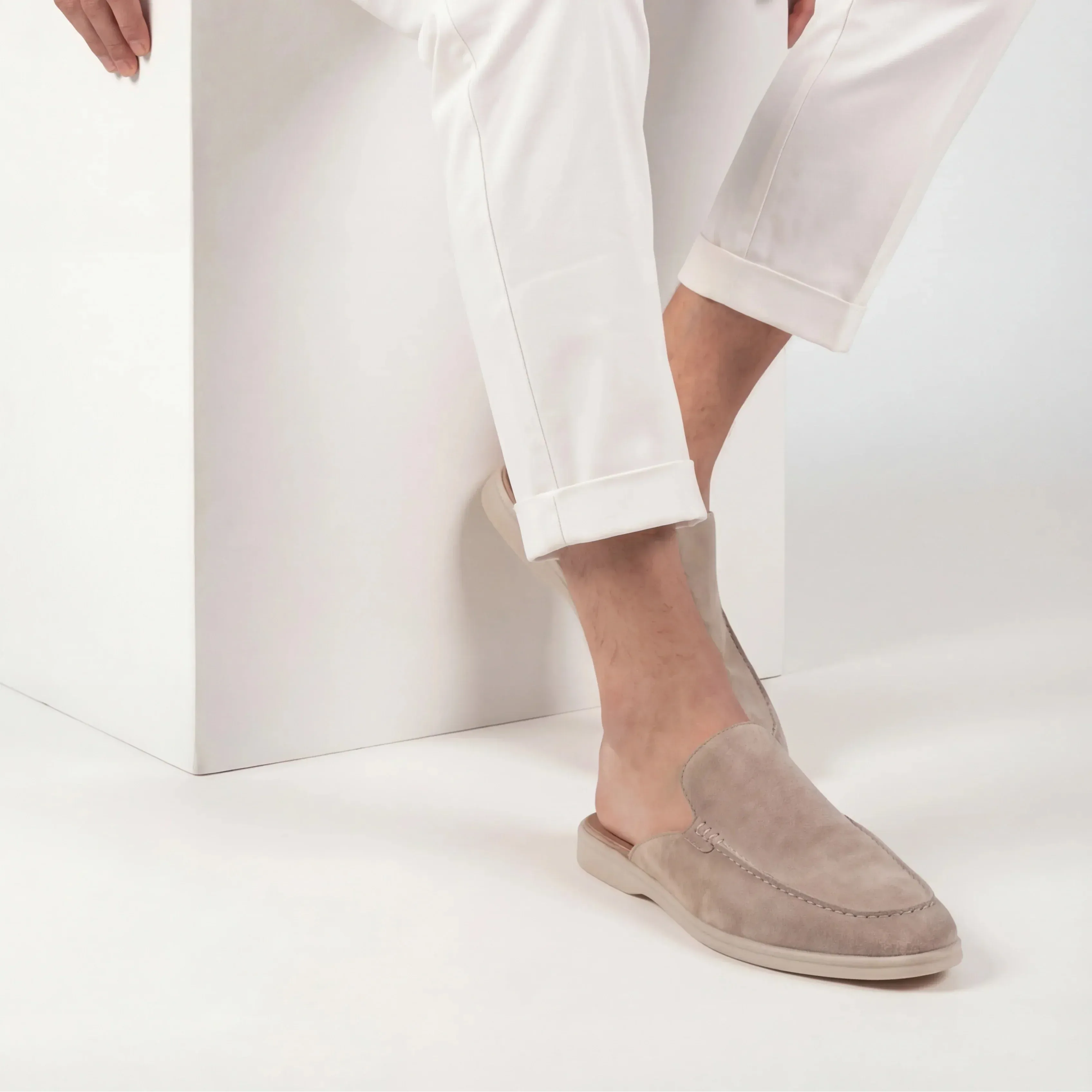 Men's Backless Loafer | Mules & Round Toe