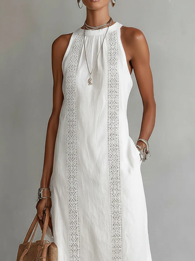 Women's Dress | Embroidered Midi Summer
