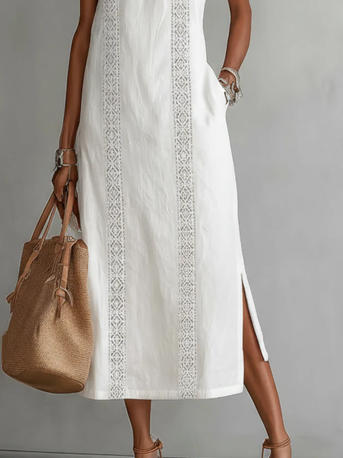 Women's Dress | Embroidered Midi Summer
