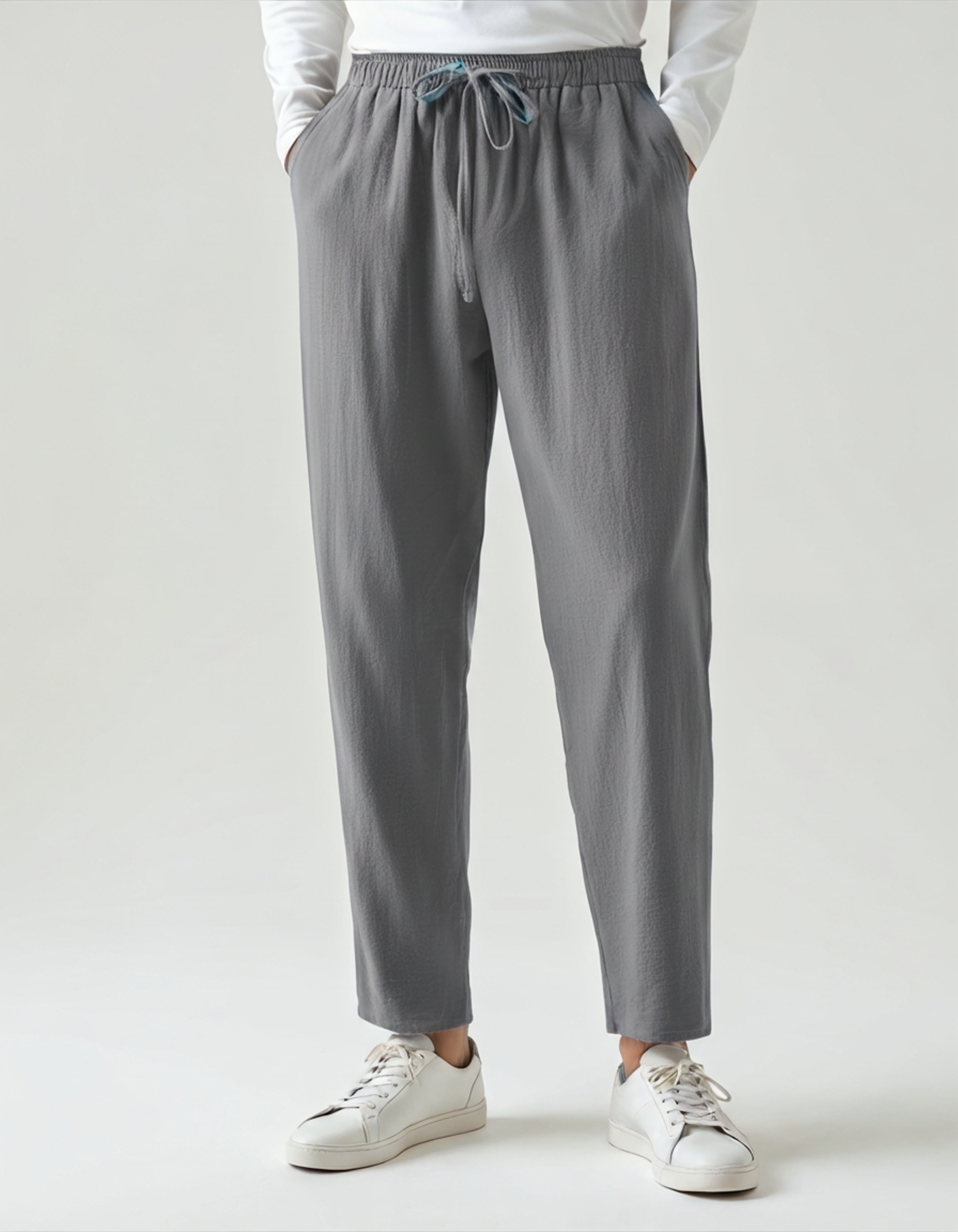 Men’s Drawstring Trousers | Relaxed Fit Summer Casual Aesthetic