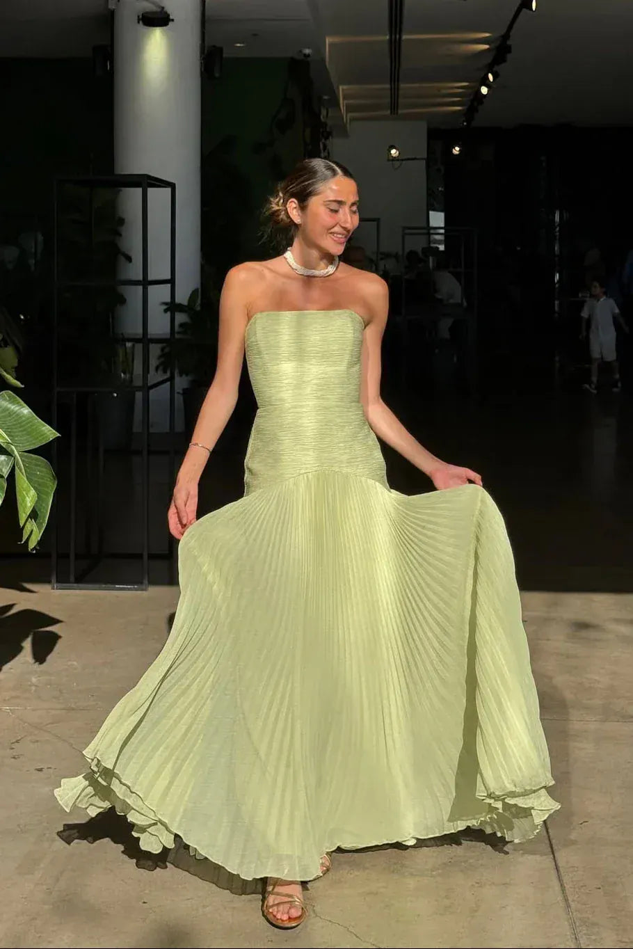 Women's Textured Wedding Guest Dress | Maxi