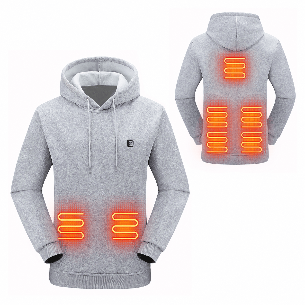Women's Heated Pullover Hoodie | Drawstring Hood