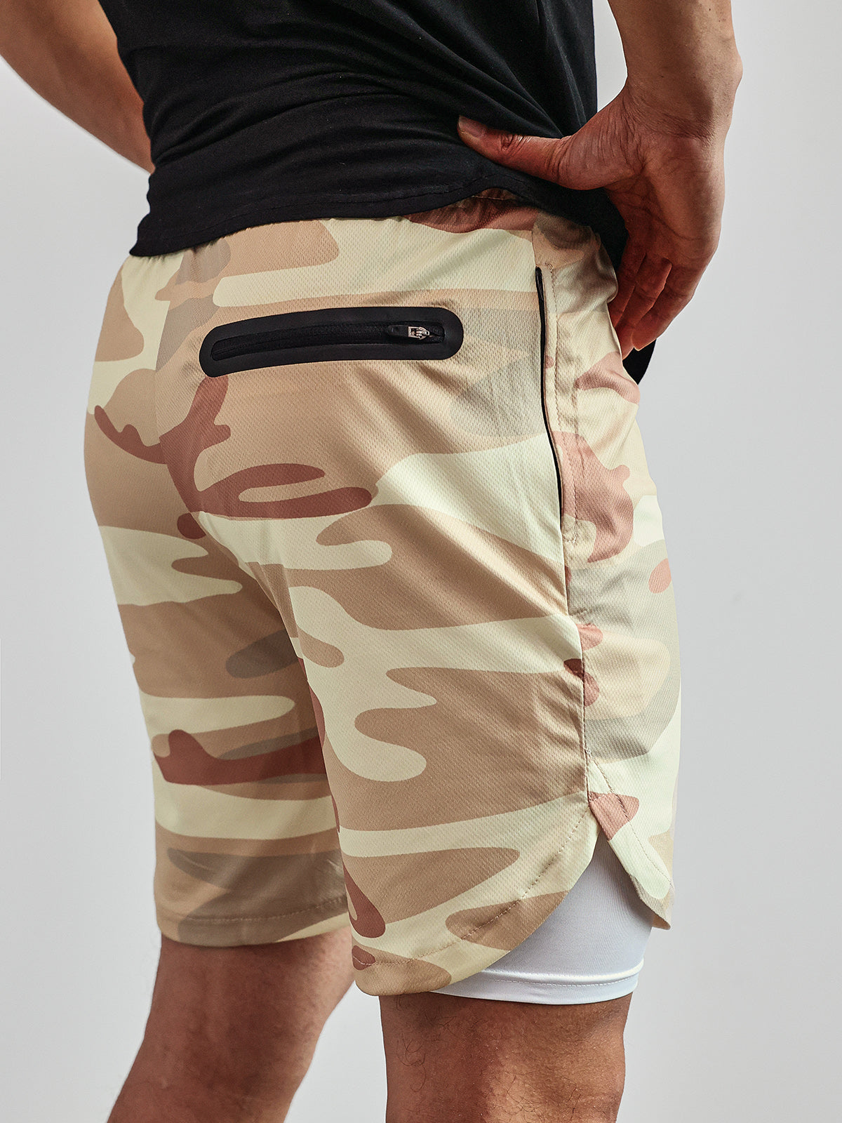 Men's 2 in 1 Running Shorts | 8 Inch Liner with Pocket