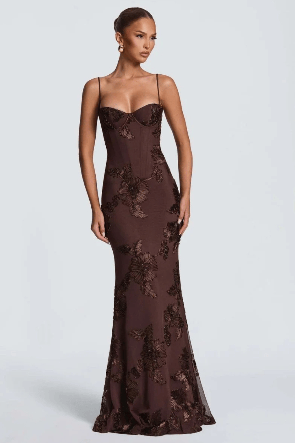Women's Dress | Maxi Floral Embroidered Wedding Guest
