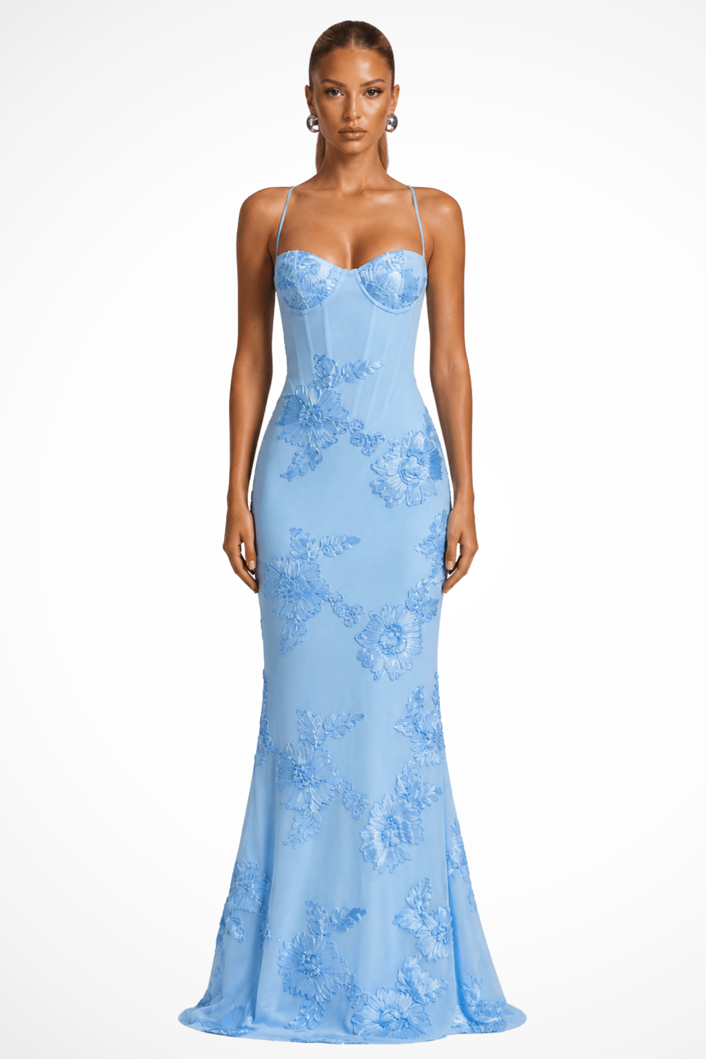 Women's Dress | Maxi Floral Embroidered Wedding Guest