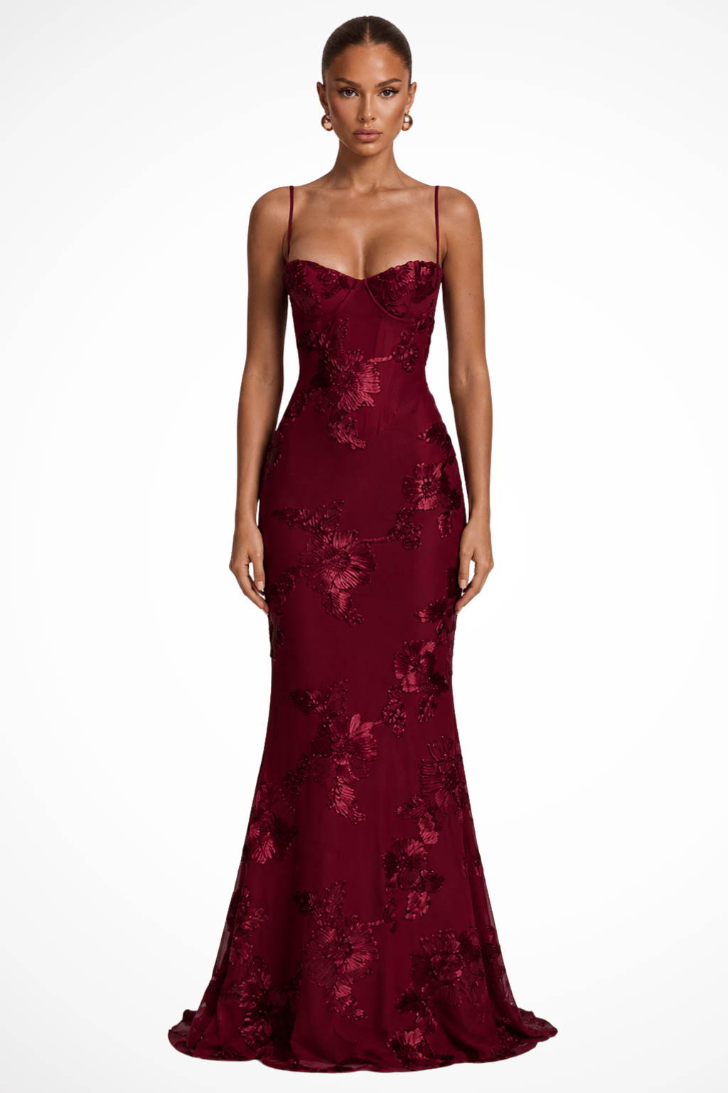 Women's Dress | Maxi Floral Embroidered Wedding Guest