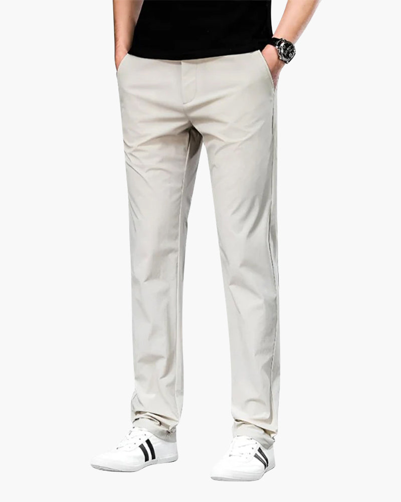 Men’s Chino Trousers | Straight Fit & Zip Closure