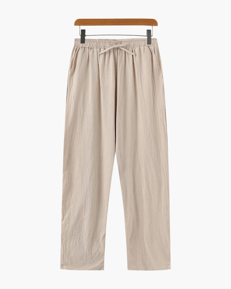Men’s Drawstring Trousers | Relaxed Fit Summer Casual Aesthetic