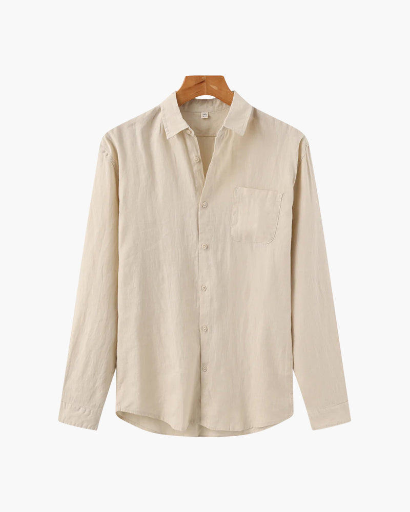 Men’s Shirt | Long Sleeve Summer Casual Button Down
