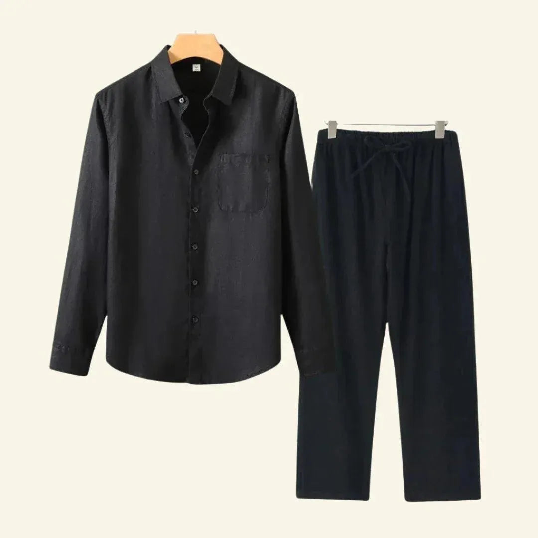 Men’s Two Piece Shirt and Trousers Set | Relaxed Tailored Outfit