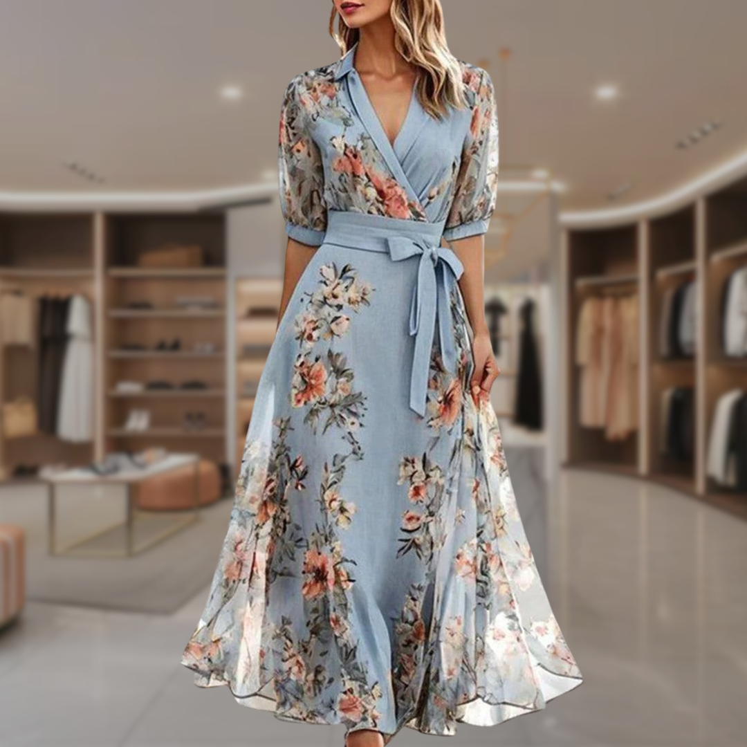 Women's Dress | Wrap Floral Midi