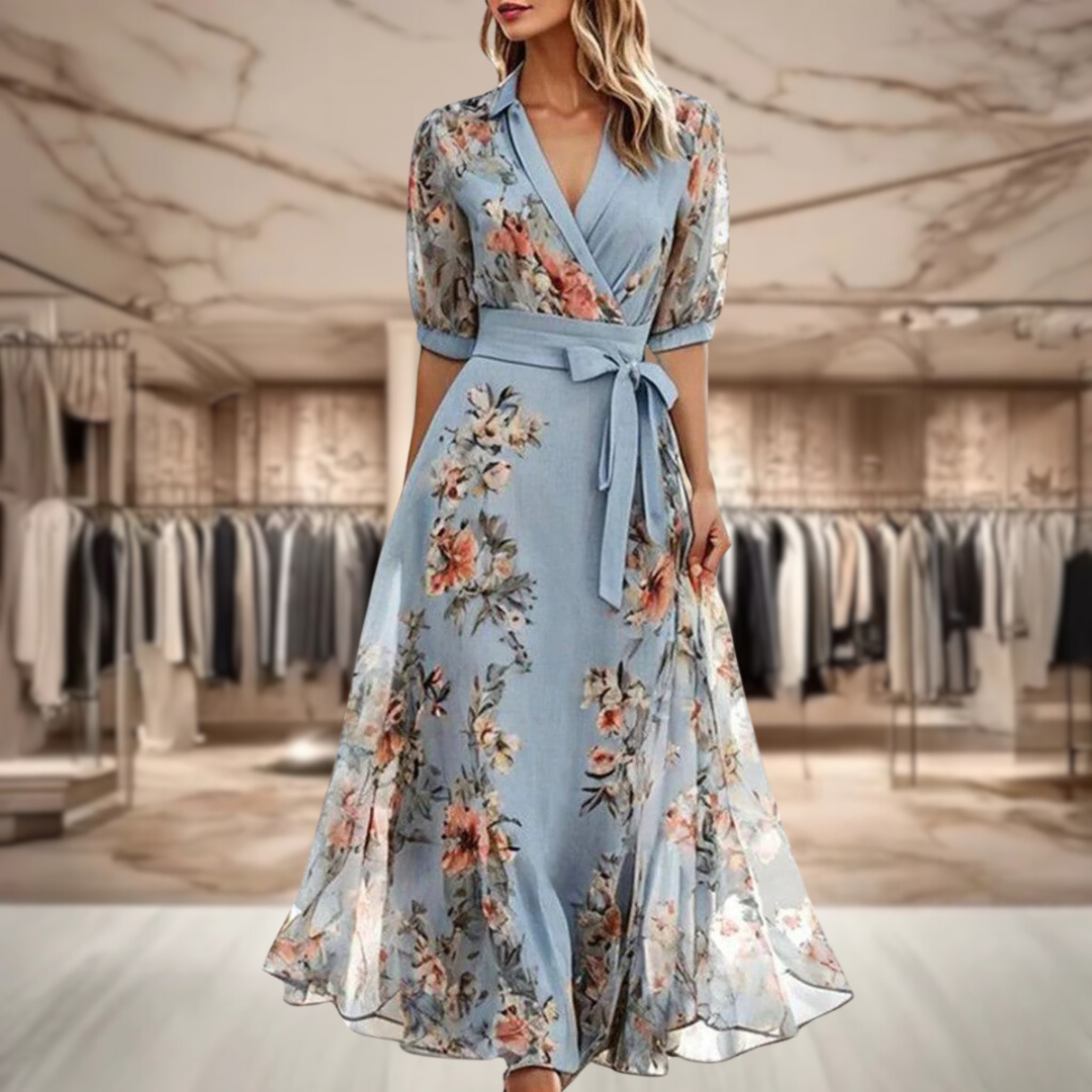 Women's Dress | Wrap Floral Midi