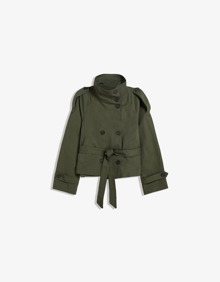 Women’s Short Trench Coat | Double Breasted