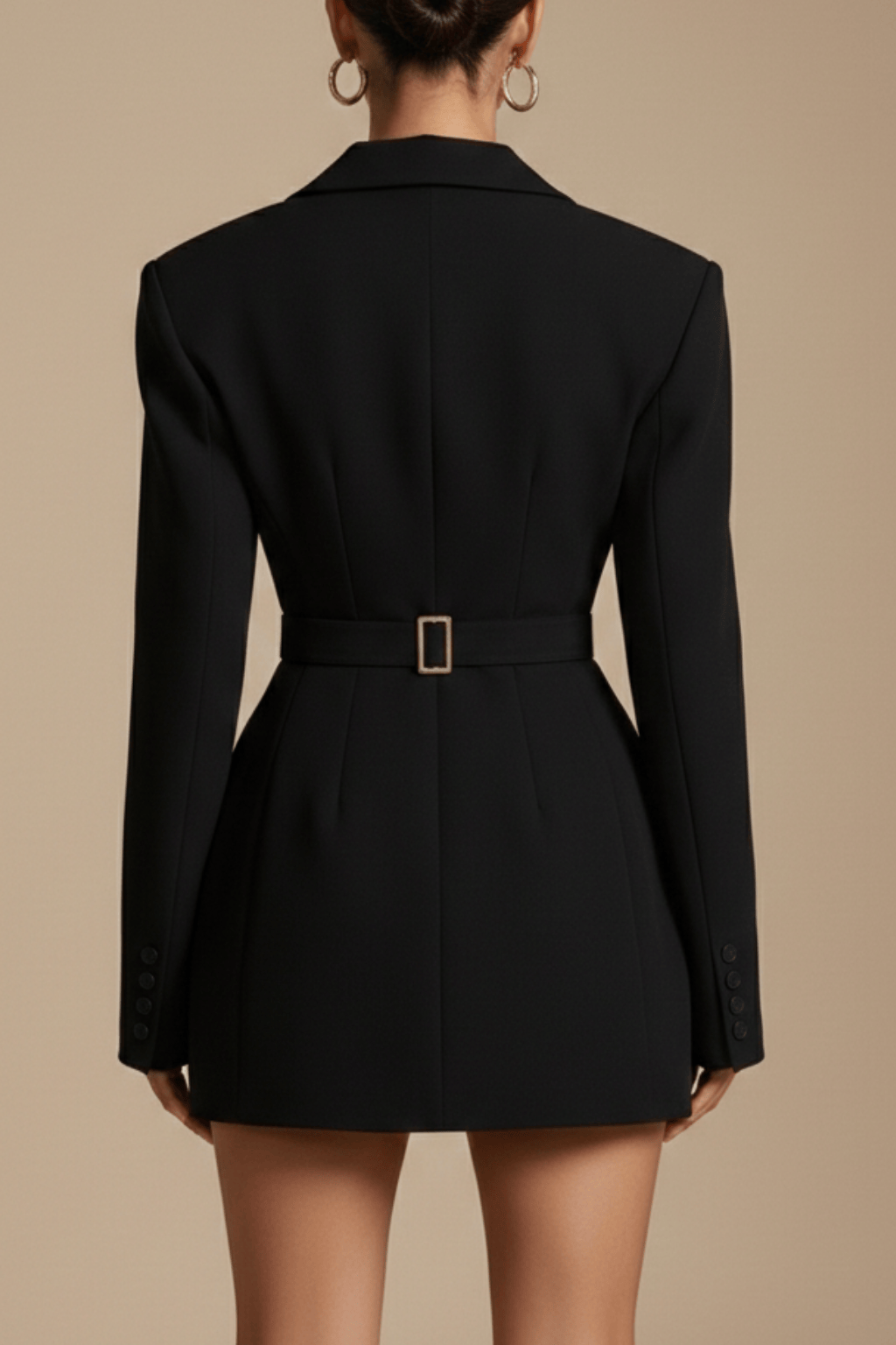 Women's Blazer Dress | Double-Breasted Mini Notched Lapel