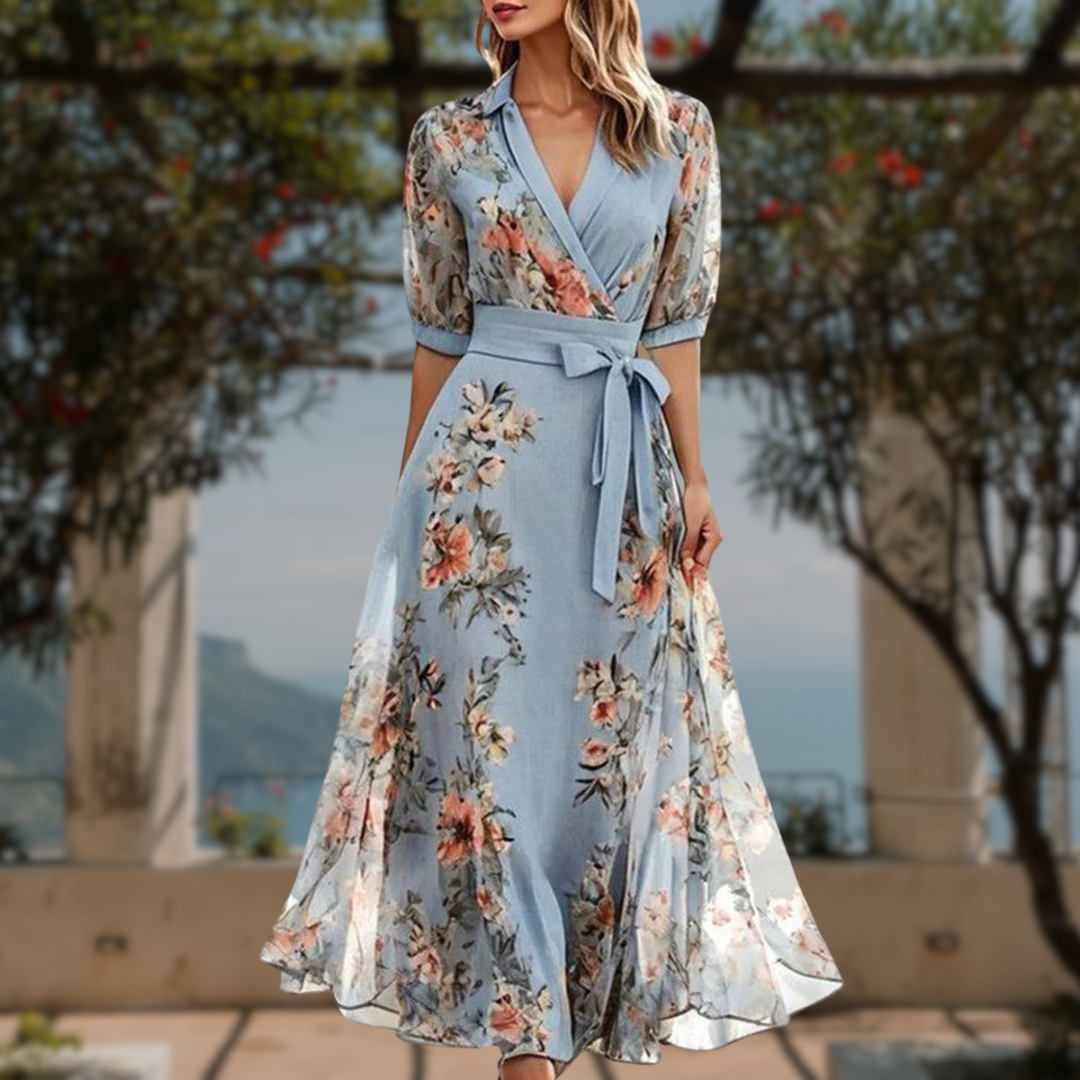 Women's Dress | Wrap Floral Midi