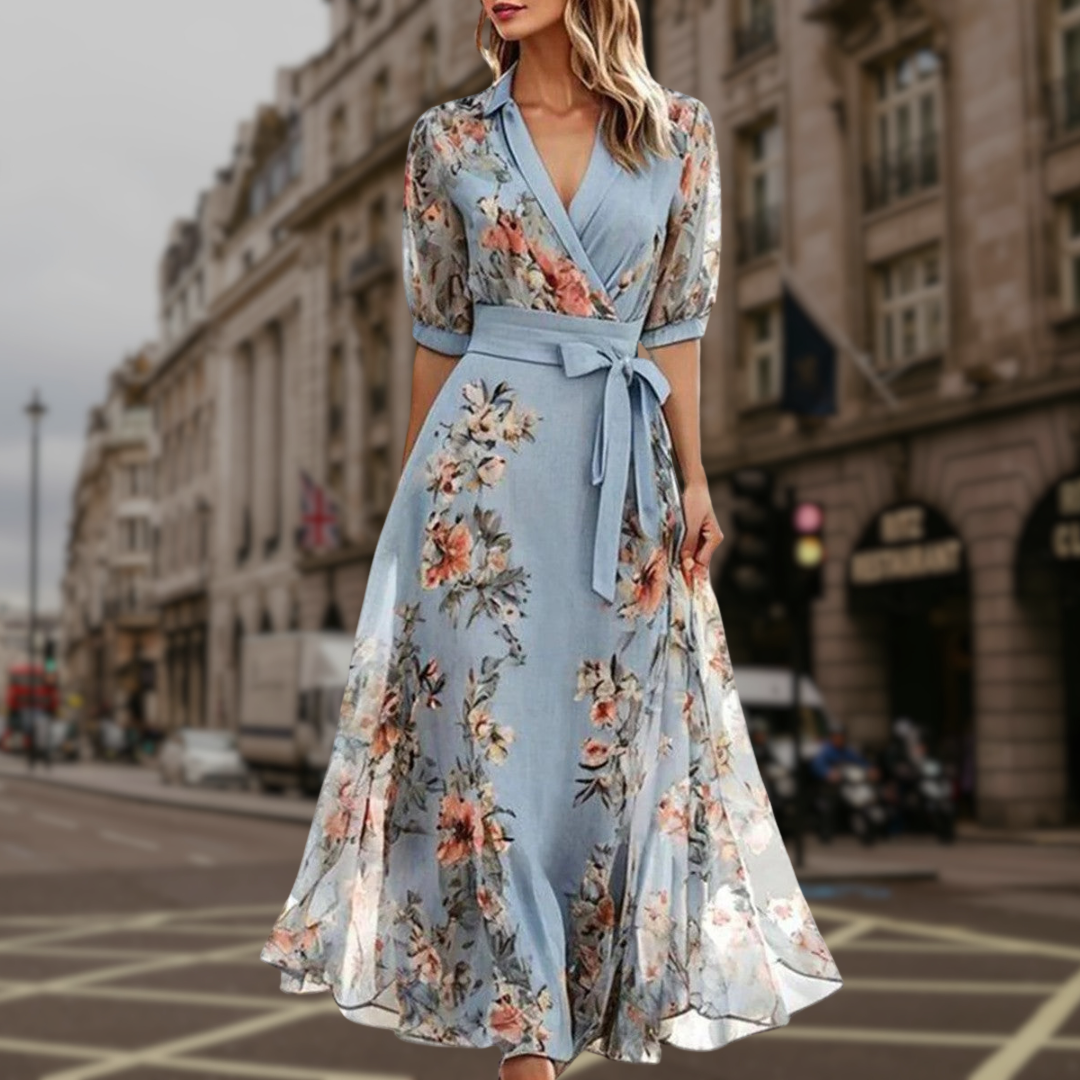 Women's Dress | Wrap Floral Midi