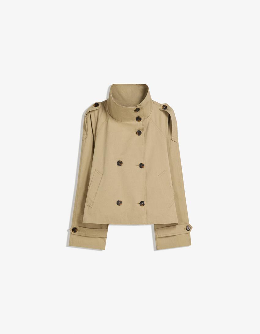 Women’s Short Trench Coat | Double Breasted