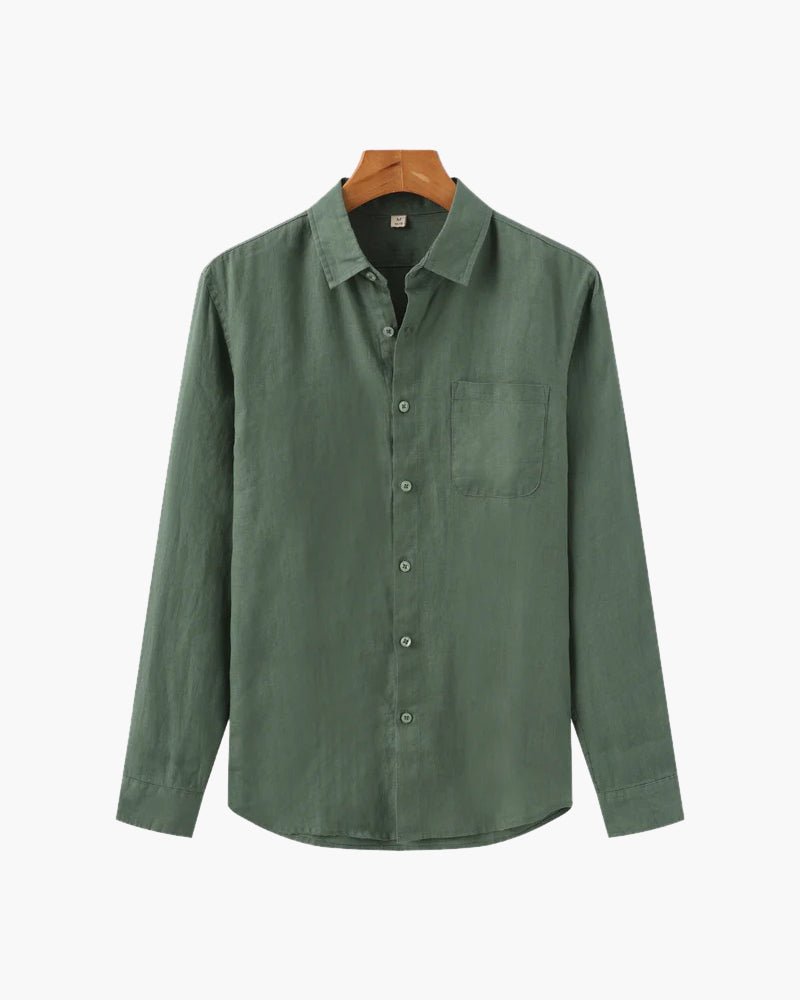 Men’s Shirt | Long Sleeve Summer Casual Button Down