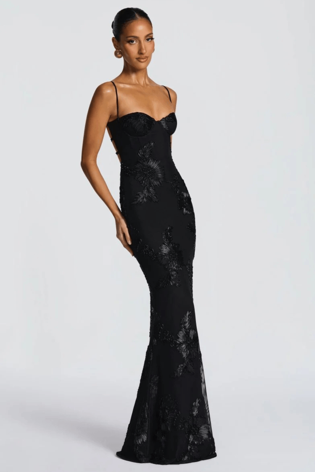 Women's Dress | Maxi Floral Embroidered Wedding Guest