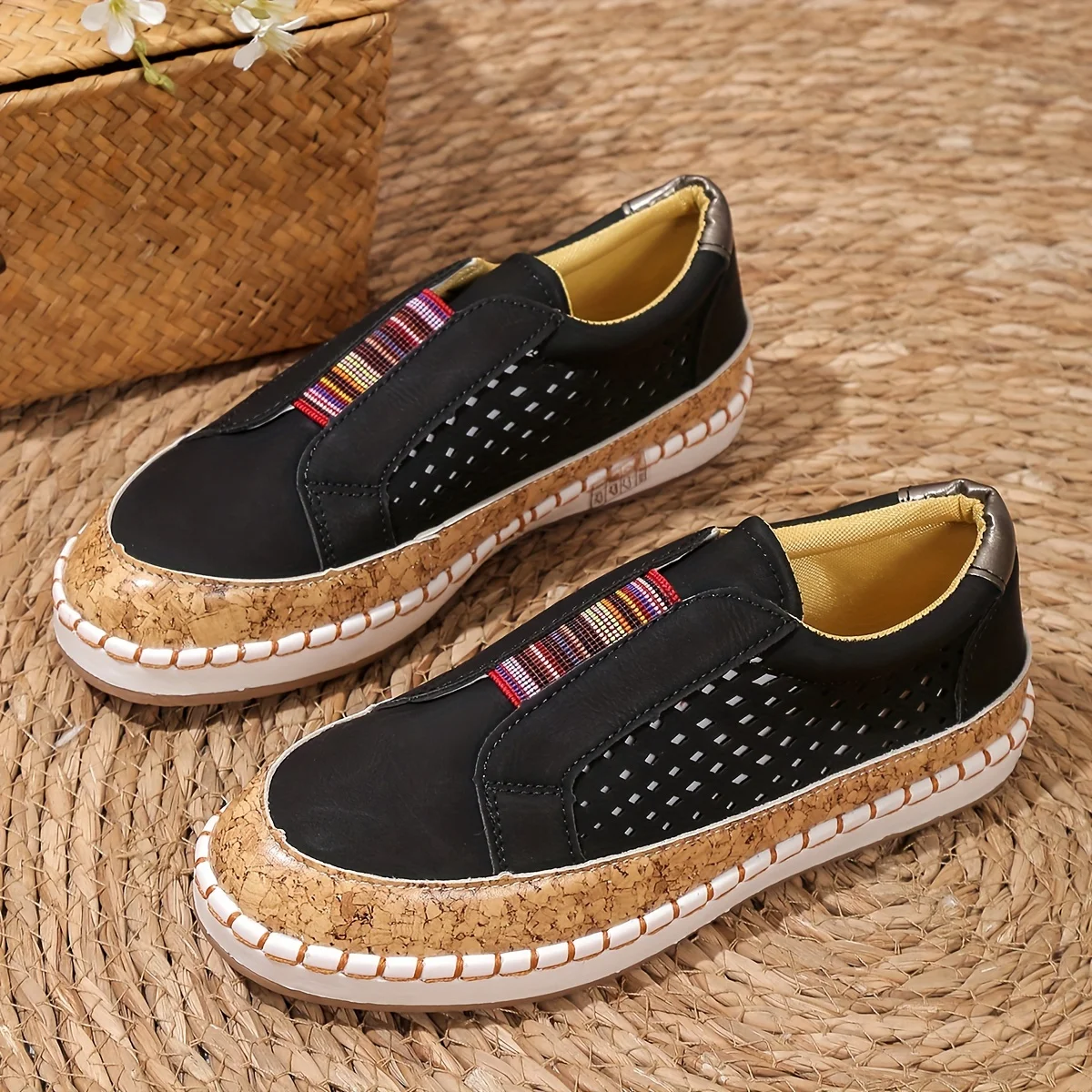 Women’s Platform Trainers | Perforated Everyday Casual Style