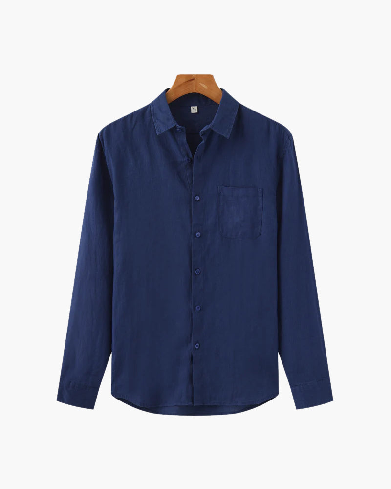 Men’s Shirt | Long Sleeve Summer Casual Button Down