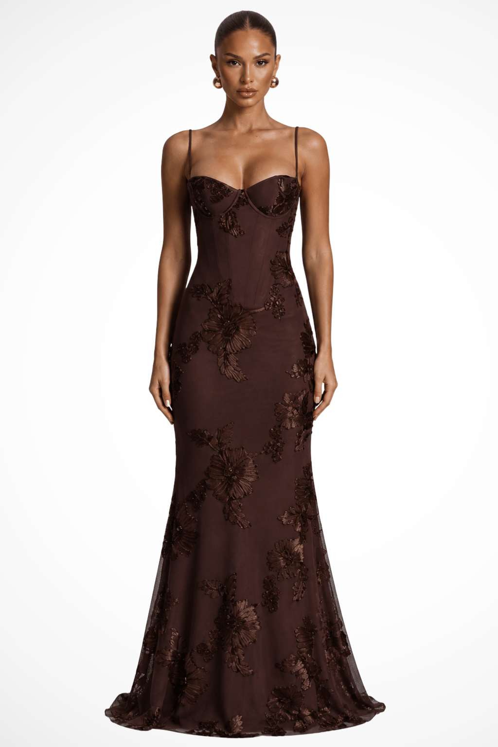 Women's Dress | Maxi Floral Embroidered Wedding Guest