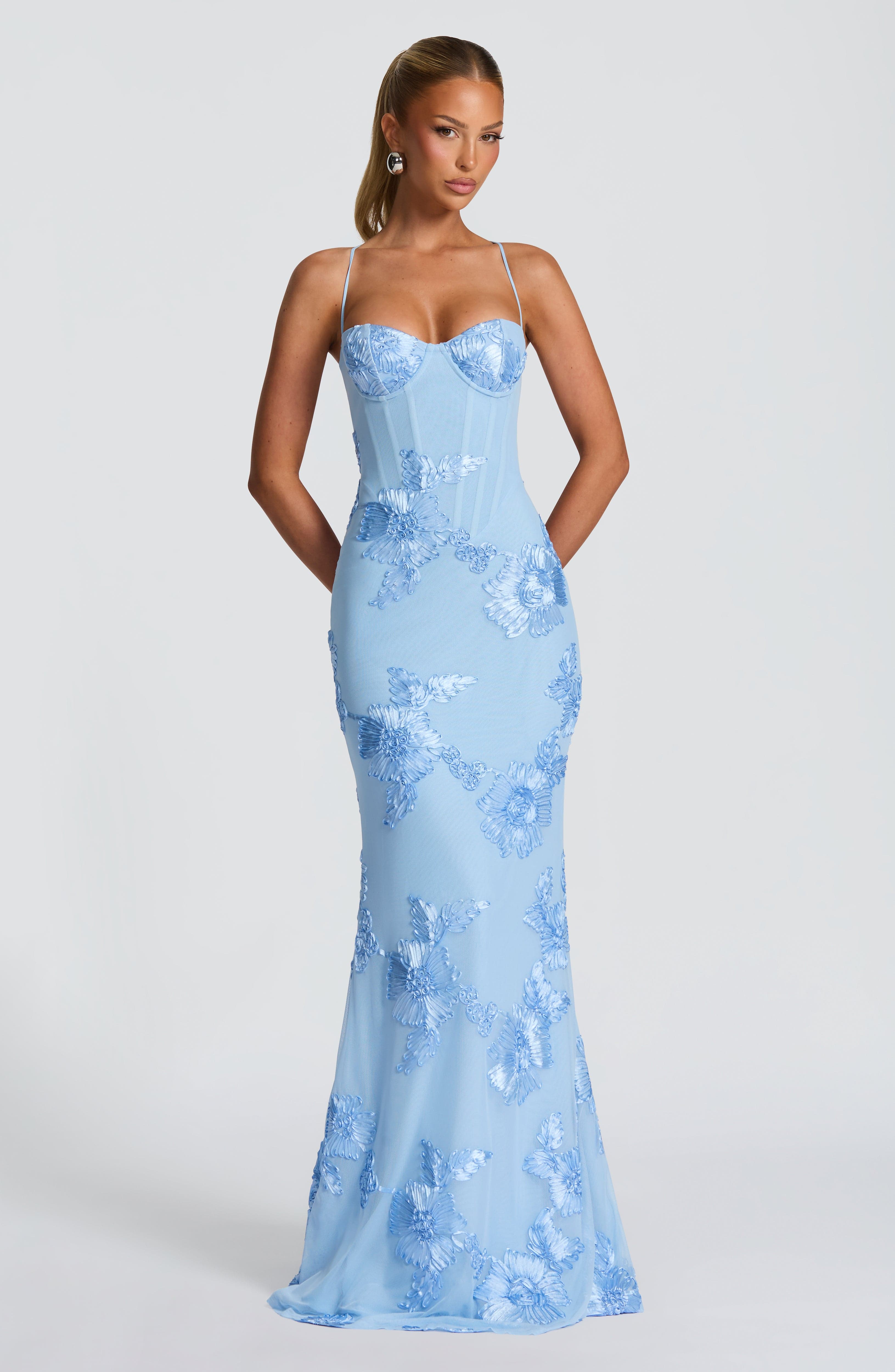 Women's Dress | Floral Corset Formal Maxi