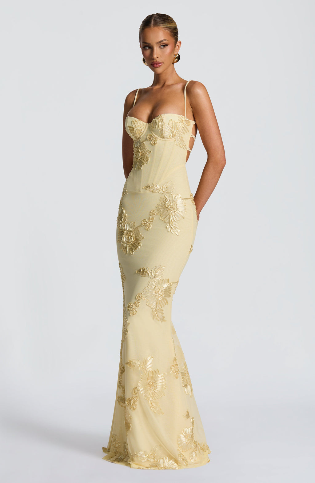 Women's Dress | Floral Corset Formal Maxi