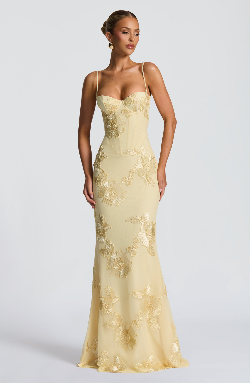 Women's Dress | Floral Corset Formal Maxi