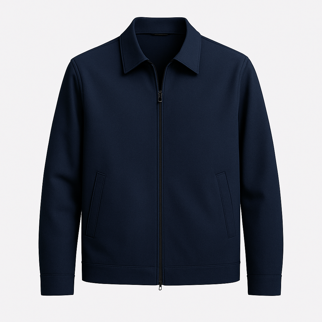 Men's Smart Casual Jacket | Tailored Fit Zip Front