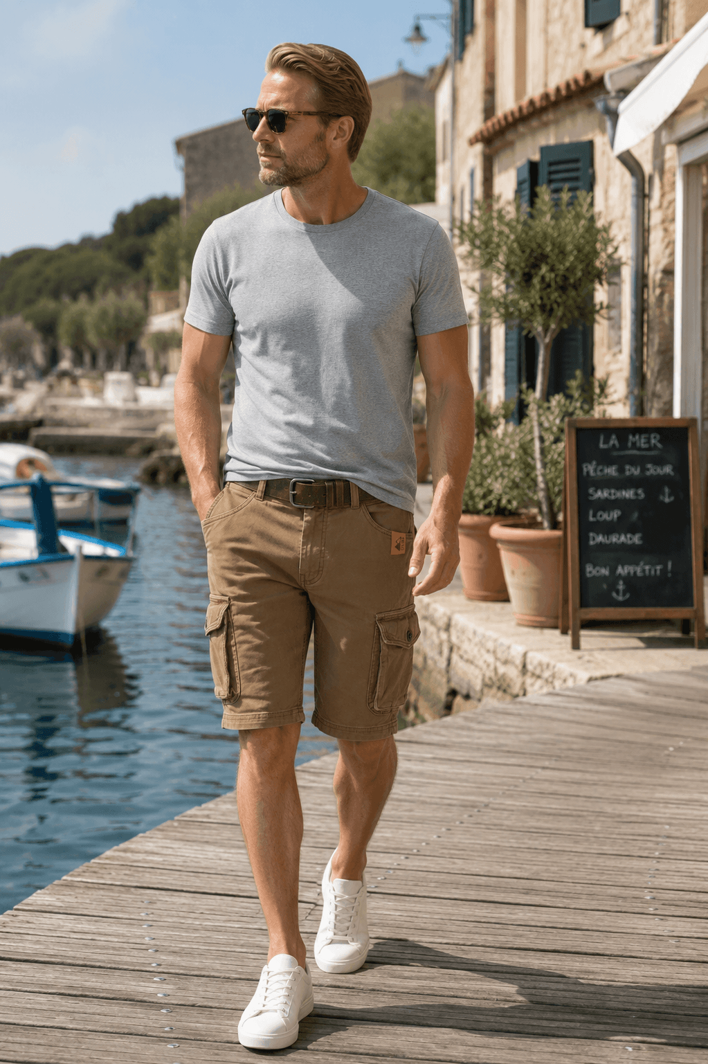 Men's Cargo Shorts | Large Flap Pockets & Washed Finish