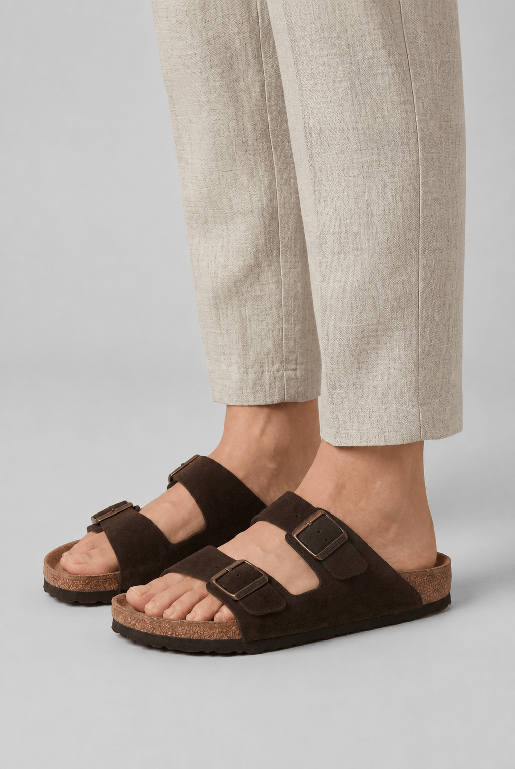 Women’s Double Strap Adjustable Buckle Slide Sandals | Casual